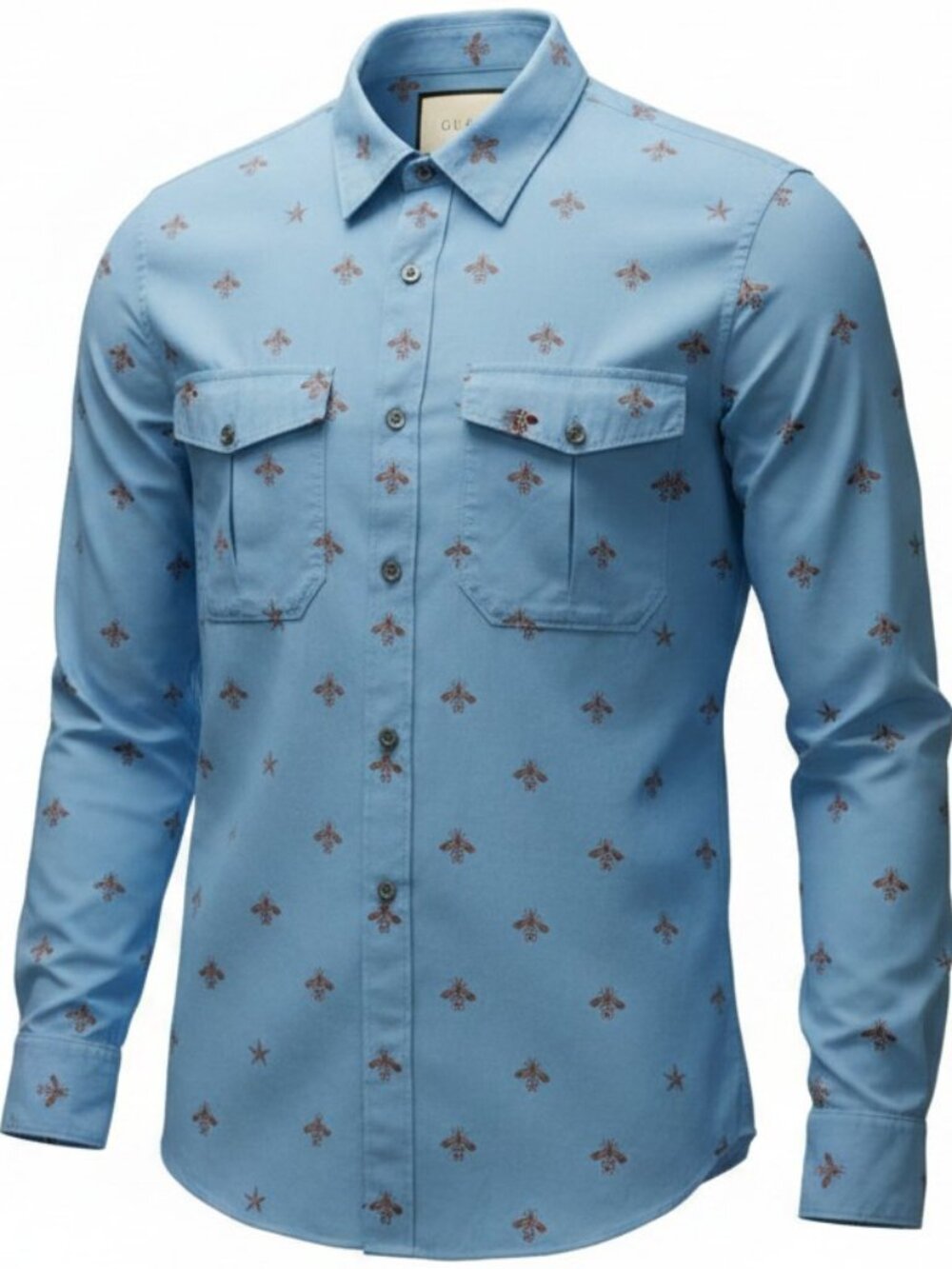 DOPE MEN'S GUCCI SHIRT ALL OVER BEE